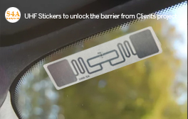 UHF Stickers to unlock the barrier