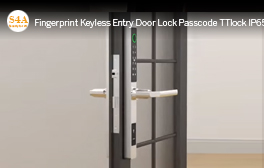 Fingerprint Keyless Entry Door Lock Passcode TTlock IP65 Waterproof Door Lock