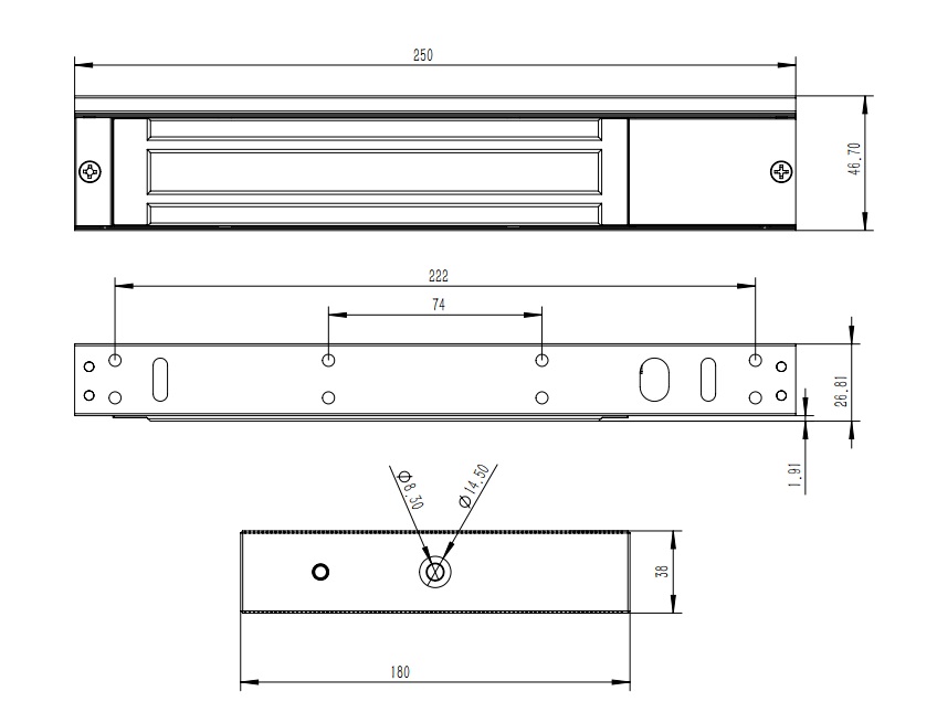 Electric Magnetic Lock for Swing Gate
