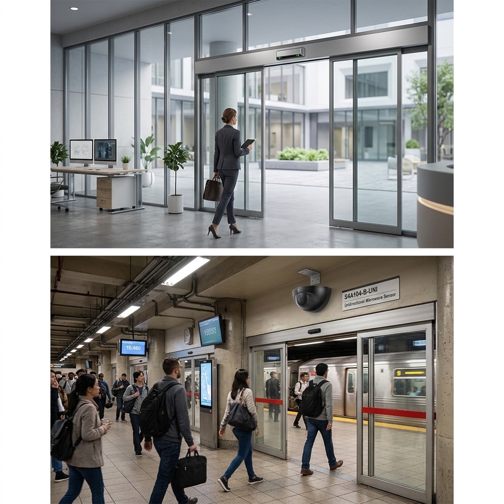 Microwave Motion Sensor for Automatic Sliding Doors Microwave Motion Sensor for Automatic Sliding Doors