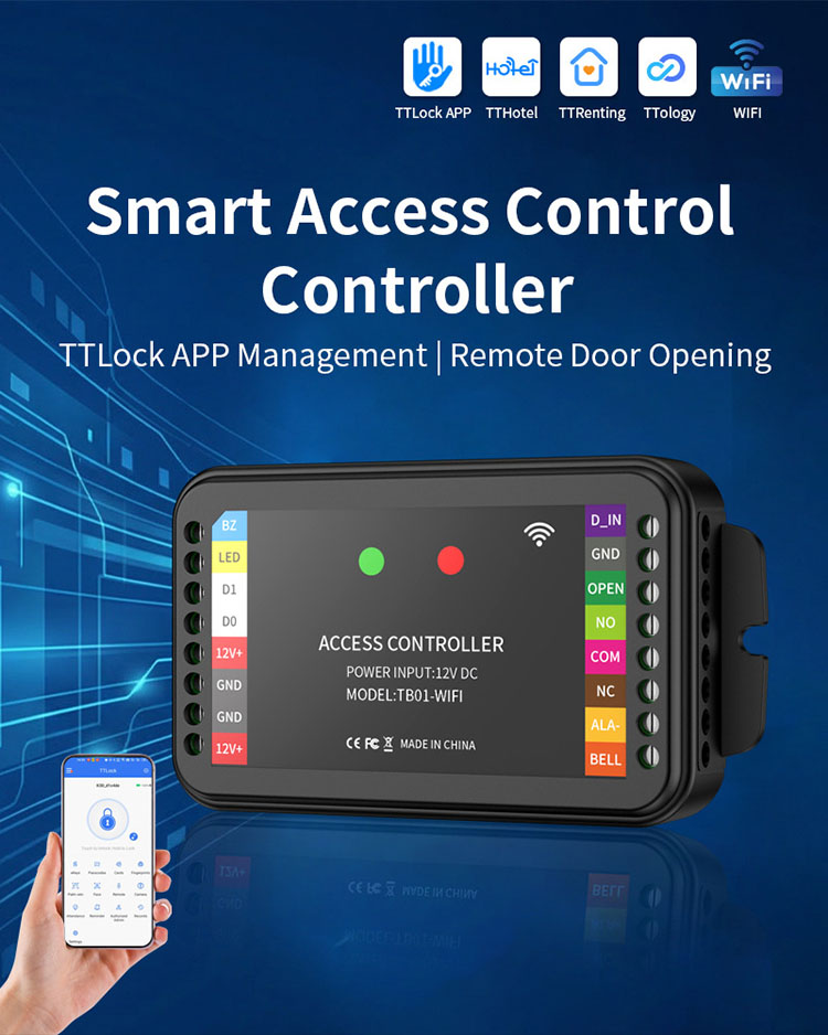 TB01-WIFI Smart Access Control Controller TTLock APP Remote Management