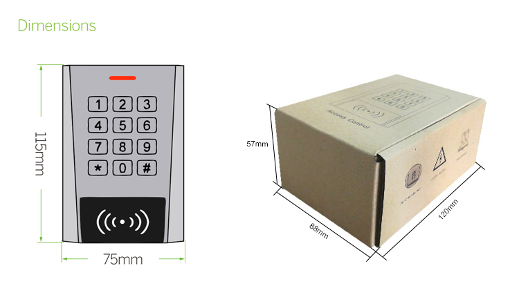 Bluetooth Metal Access Control Bluetooth Metal Access Control