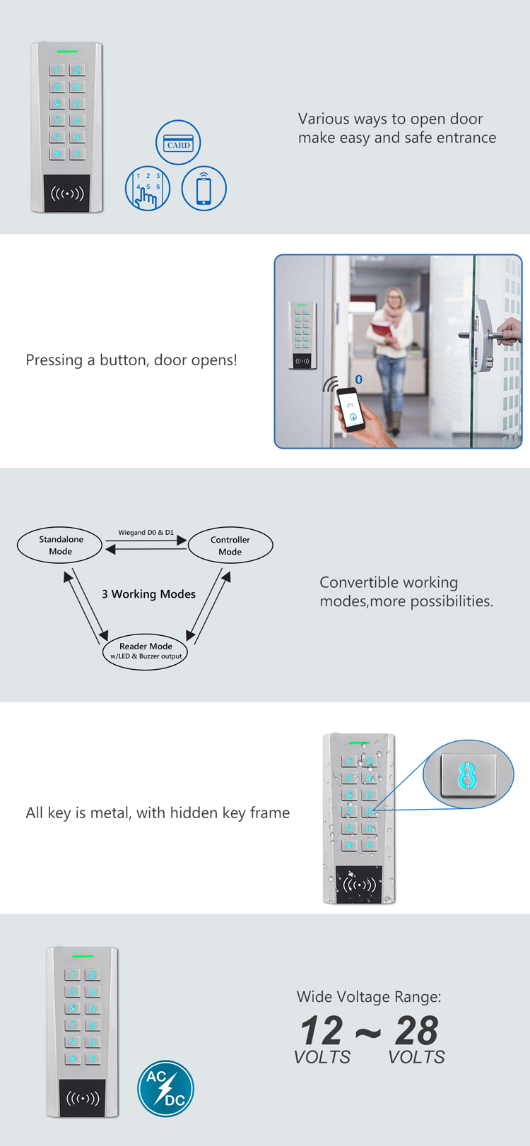 Bluetooth Metal Access Control Bluetooth Metal Access Control