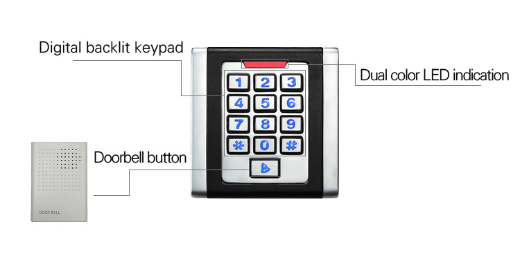 Waterproof Metal Access Control
