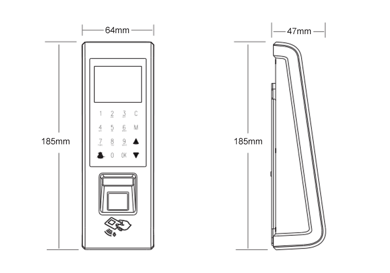 Password fingerprint access control all-in-one machine-TFS70 Password fingerprint access control all-in-one machine-TFS70