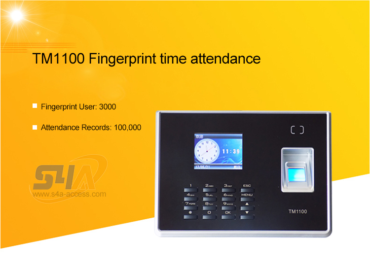 Smart fingerprint attendance and access control all-in-one machine- TM1100