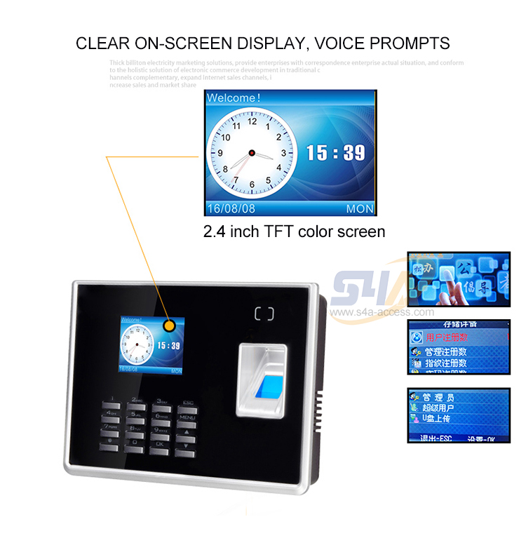 Smart fingerprint attendance and access control all-in-one machine- TM1100