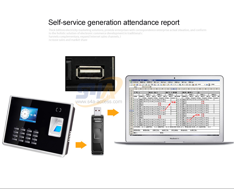 Smart fingerprint attendance and access control all-in-one machine- TM1100