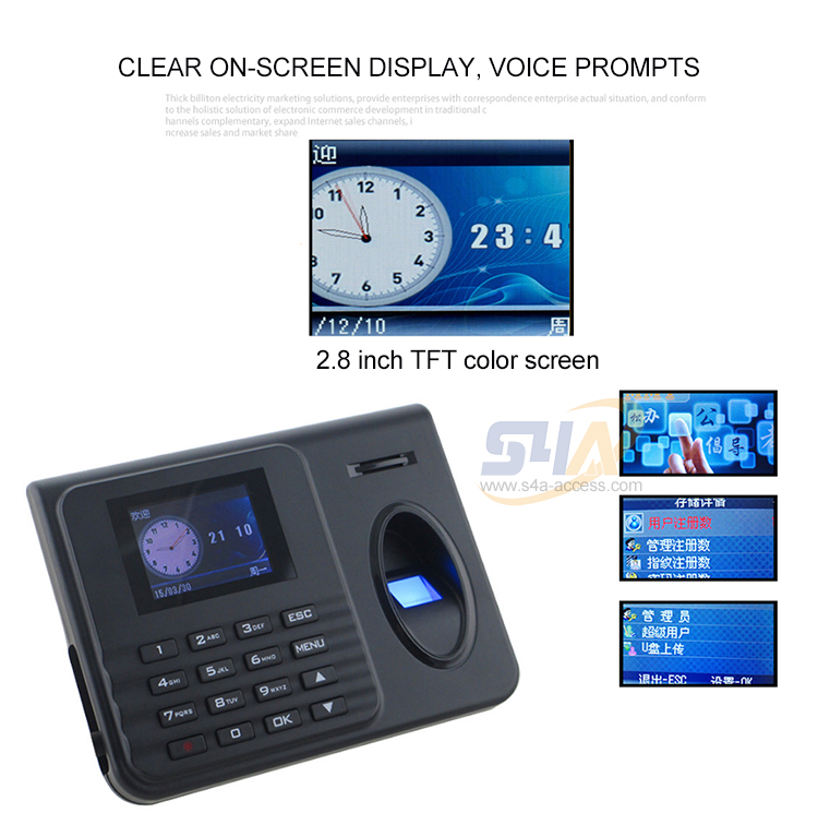 Fingerprint Time Attendance Access Control System-TM8000