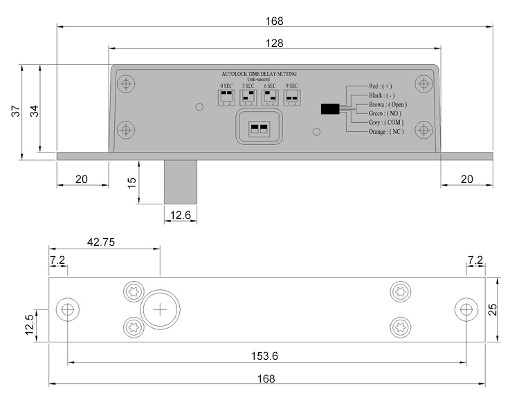 Durable Narrow Electric Bolt Lock