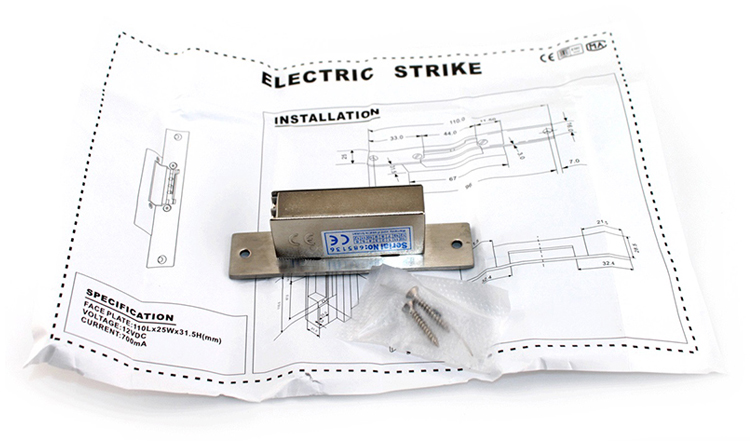European Narrow-type and Adjustable Electric Strike lock