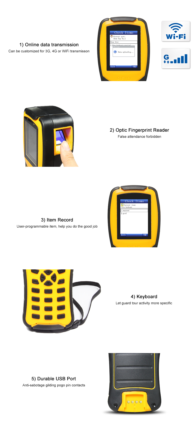 2G/GPRS 3G Real-Time Guard Patrol Systems