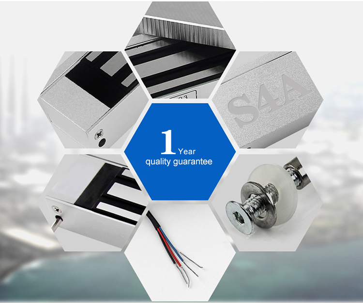 double leaf magnetic lock