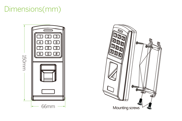 Weatherproof Fingerprint Access Control