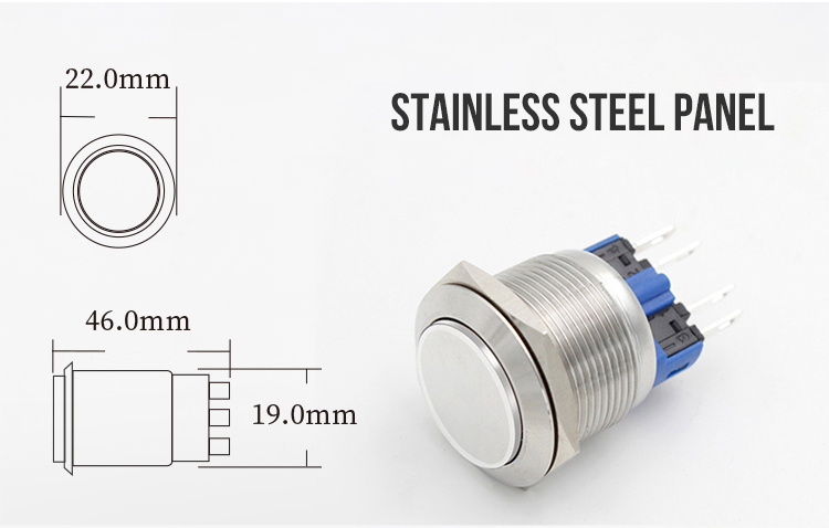 Stainless Steel Exit Button