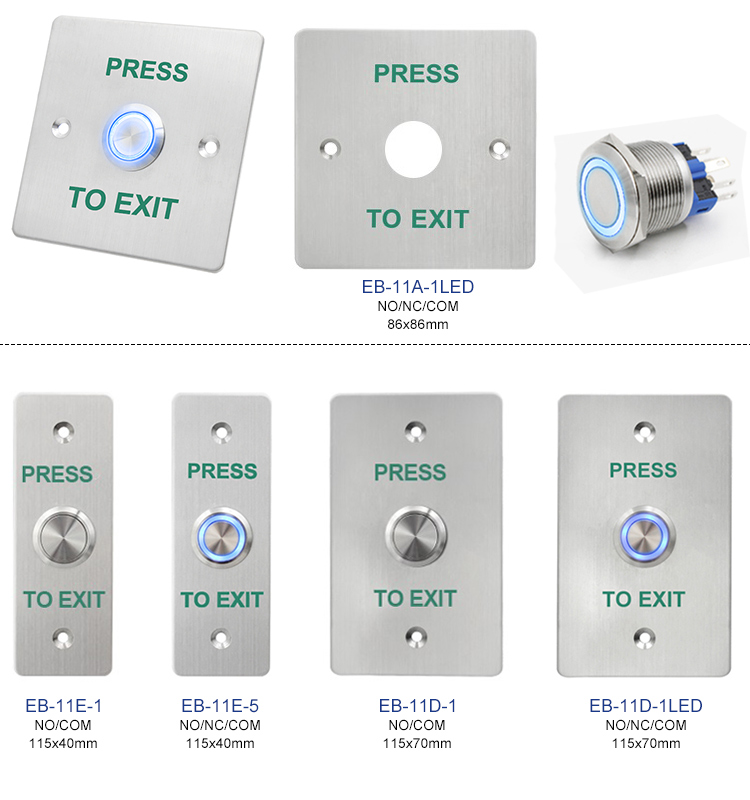 Exit Button Built-in LED