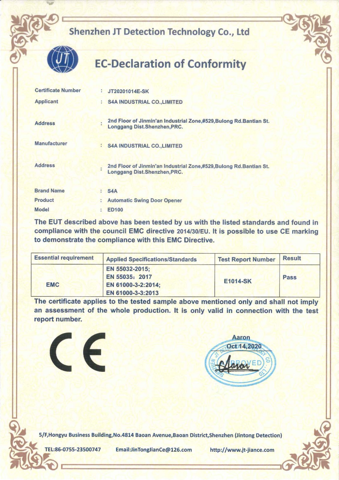 Automatic Swing Door Opener 