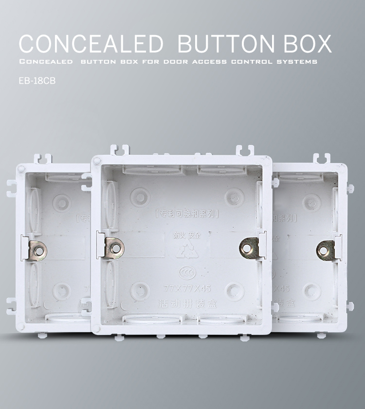 Fireproof concealed hidden button box