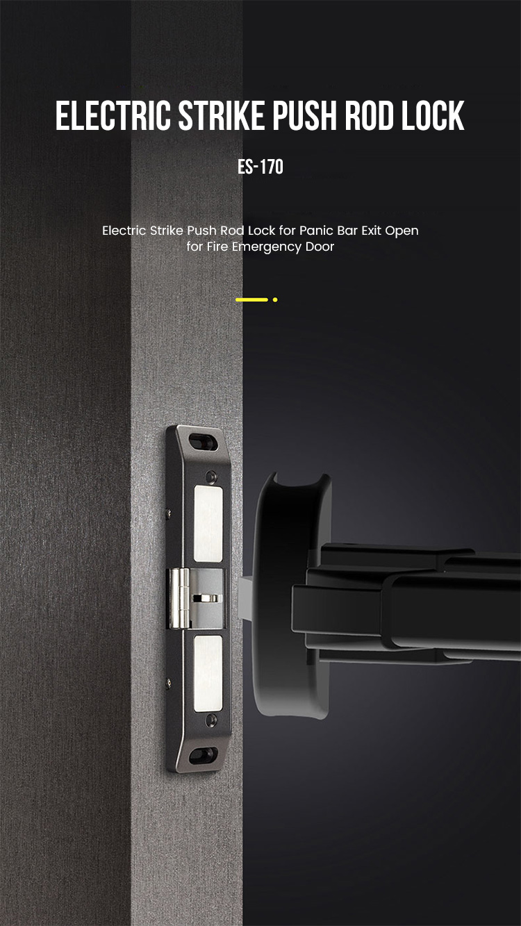 OEM Manufacturer Electric Strike Push Rod Lock For Panic Bar Exit Open