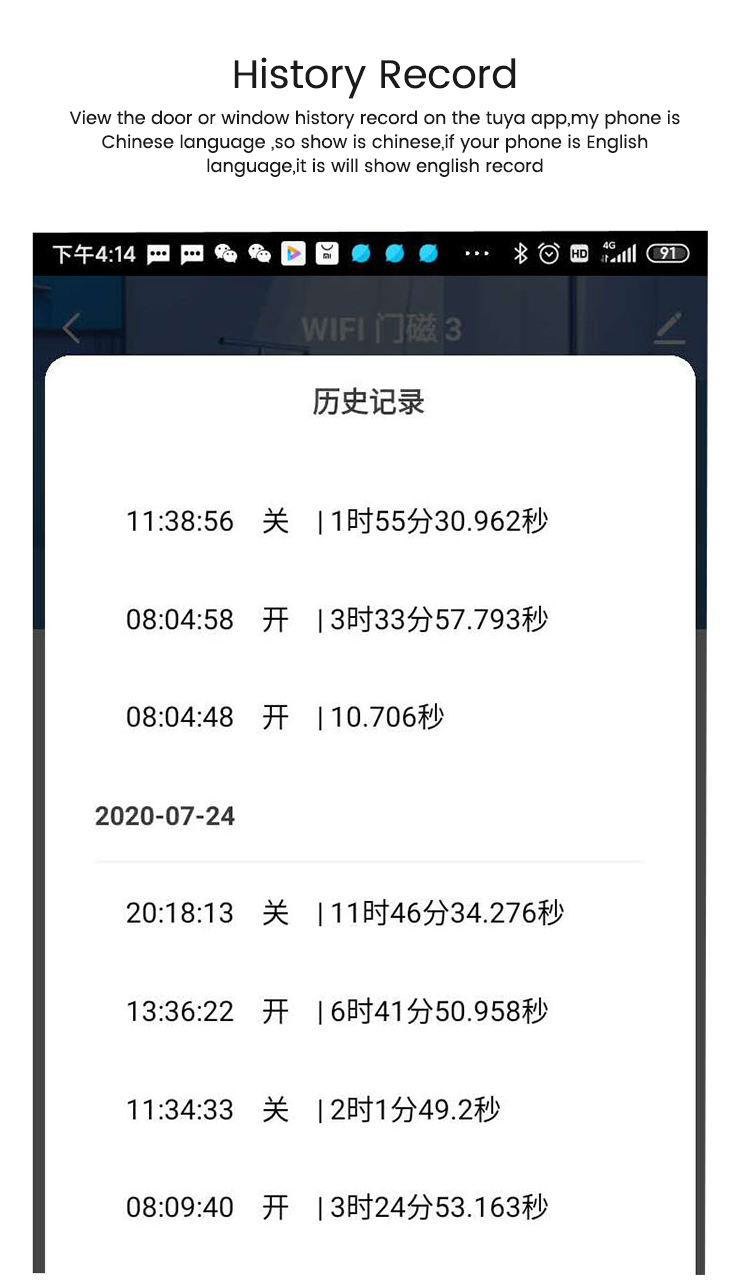 TUYA WiFi Door Sensor TUYA WiFi Door Sensor