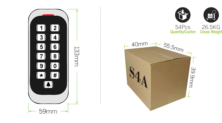 Waterproof Metal Access Control