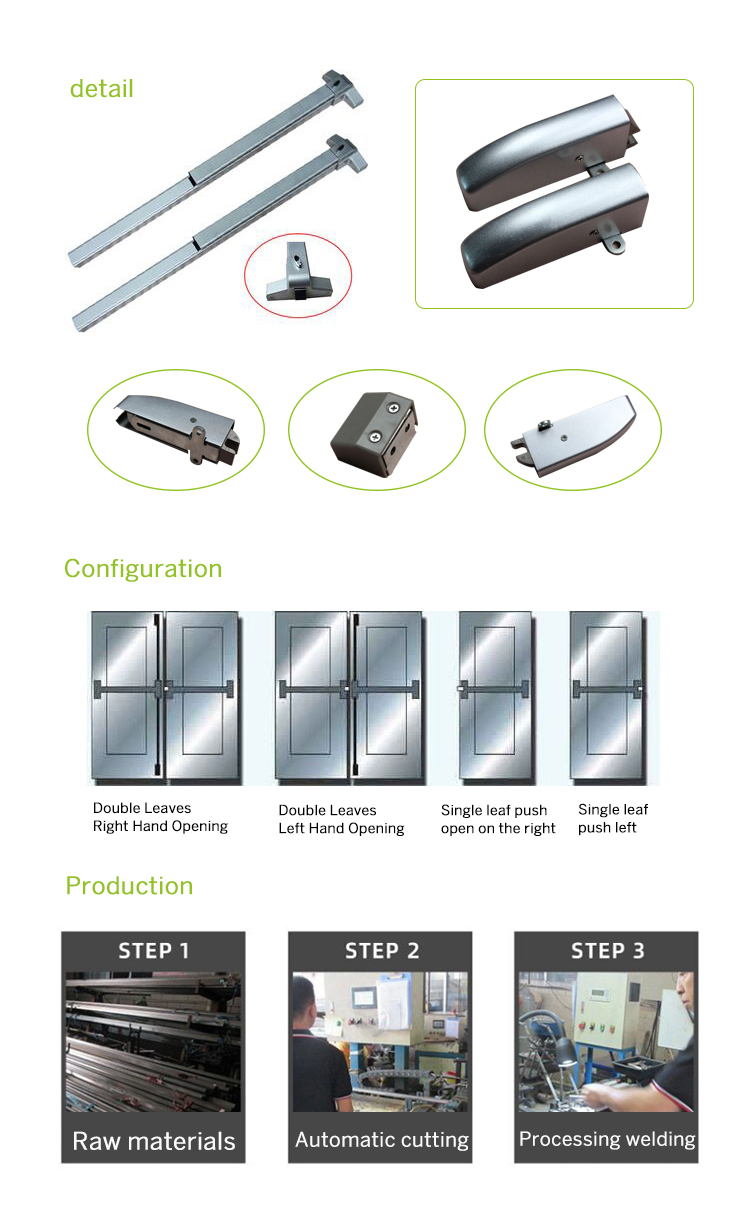 Vertical Rod Panic bar 