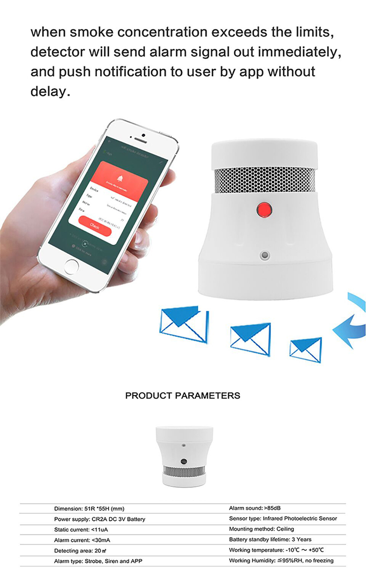 WiFi Smoke Detector Sensor