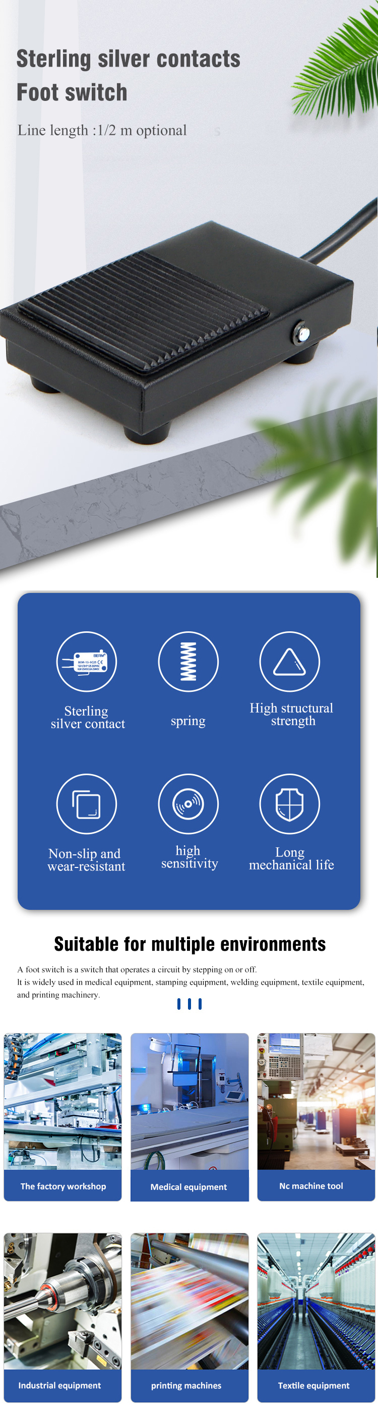 Foot Emergency Switch Button