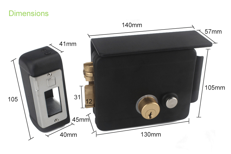 electric RIM door lock