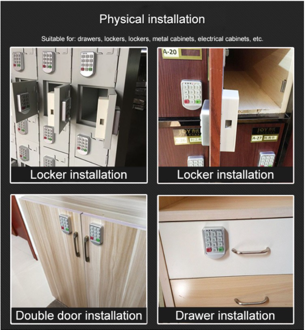 OEM Manufacturer Smart Password Door Digital Lock Gym Locker Drawer