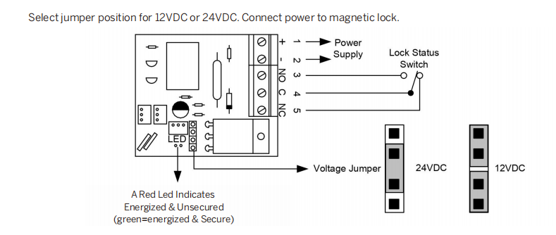 280KG magnetic locks voltage
