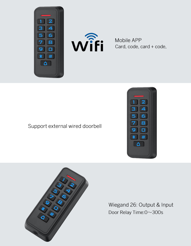 WiFi Access Control System With APP Door Lock Keypad,Intelligent Access