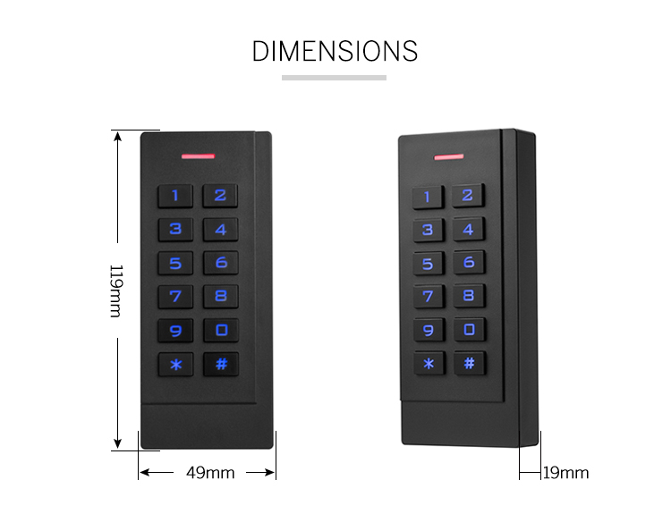 WIFI Access Control Keypad RFID Reader,Intelligent Access Control