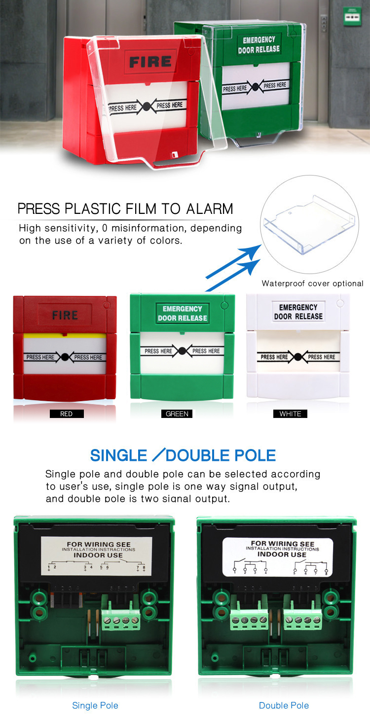 thumbnail image 2 of Break Glass Fire Alarm Emergency Exit Switch 2 of 11