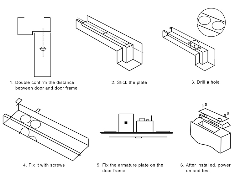 Mini Embedded dropbolt lock