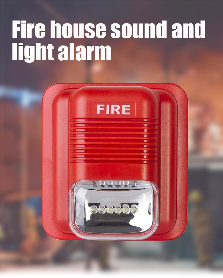 Fire sound and light alarm