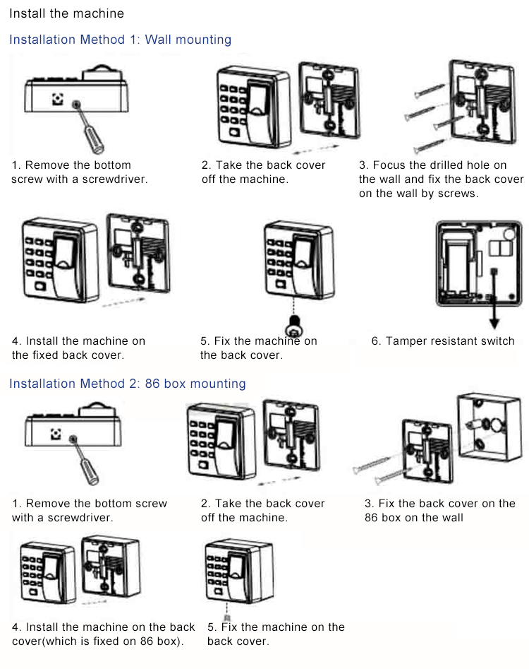 Fingerprint Access Control System Fingerprint Access Control System