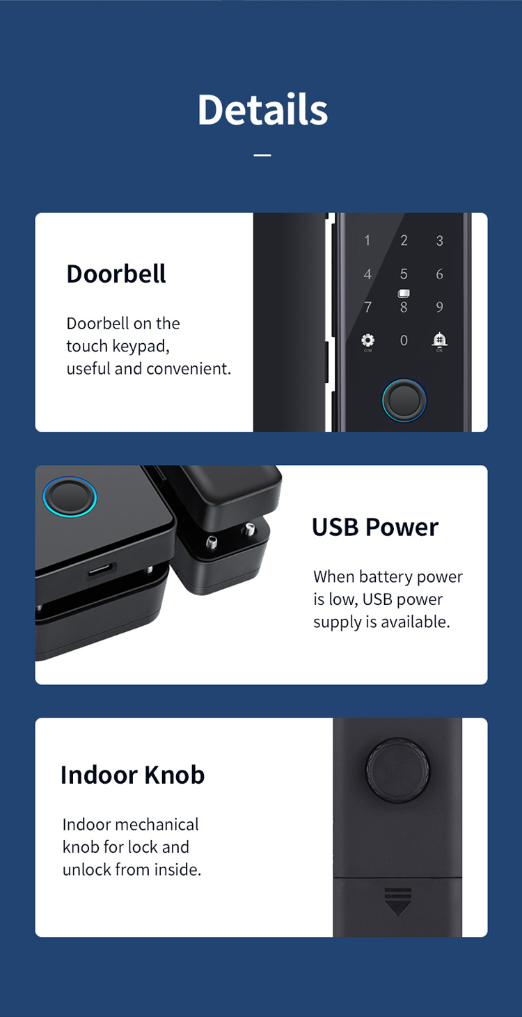 Swing Glass Door Lock