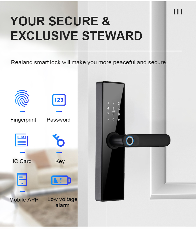 digital tuya smart door lock