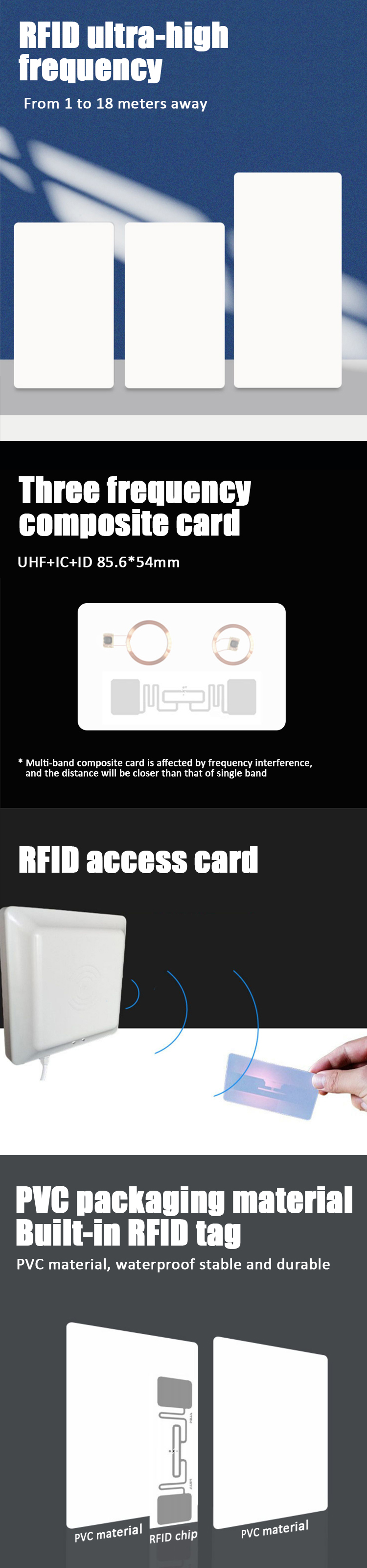 UHF 3cards in 1 support UHF+IC+ID