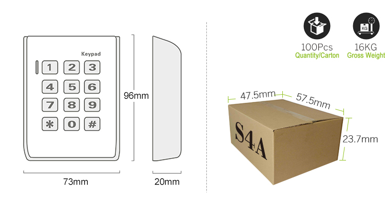 Standalone Access Control Keypad Standalone Access Control Keypad