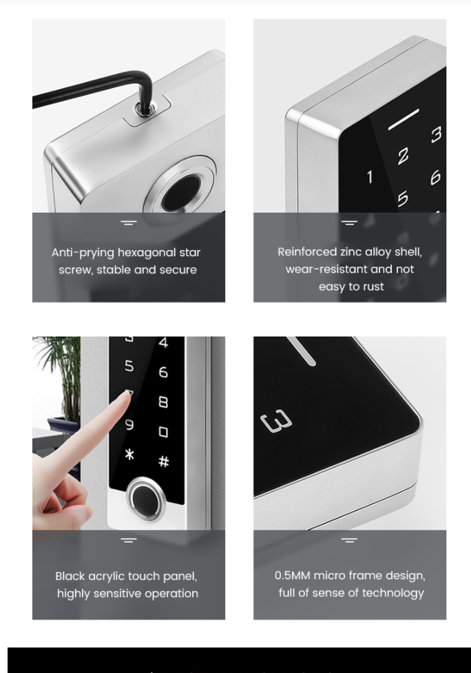 Touch Screen Fingerprint Door Lock,Password Card Reader Waterproof ... Circuit Diagram