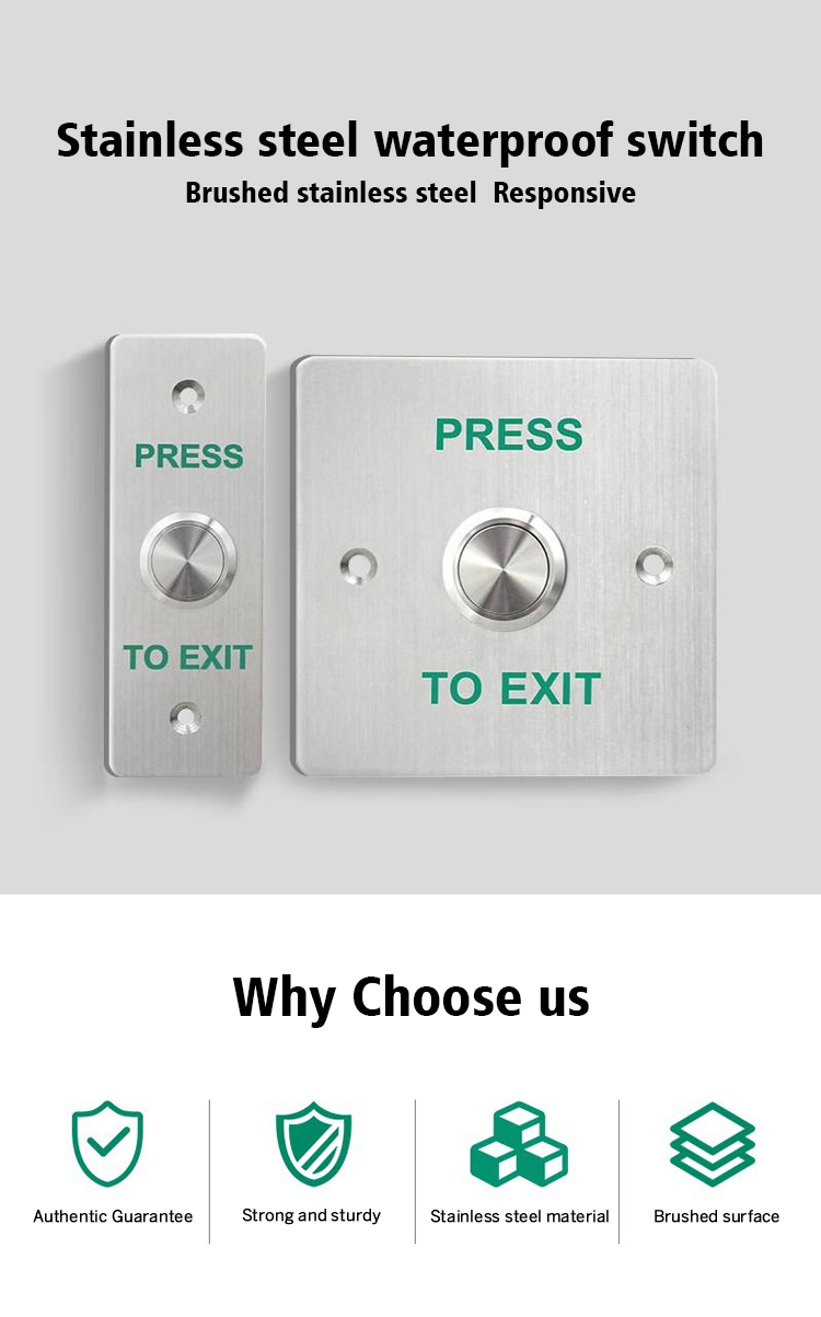 Waterproof Exit Button