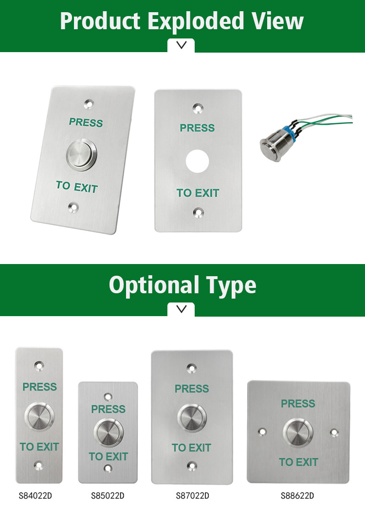 Waterproof Exit Button