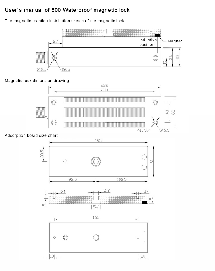 Ip65 Waterproof Electric Lock