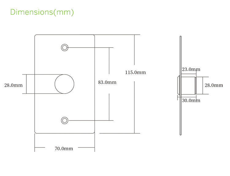 OEM Manufacturer Stainless Steel Door Release Key Switch System S4A