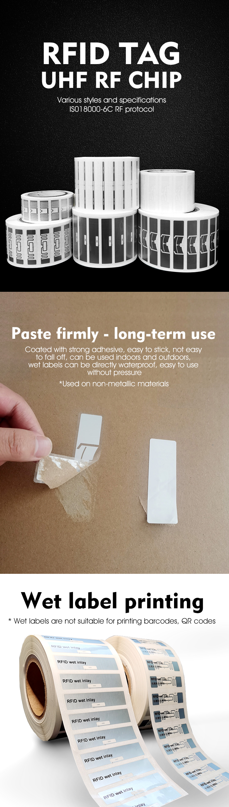 Rewritable Adhesive Inlay Labels