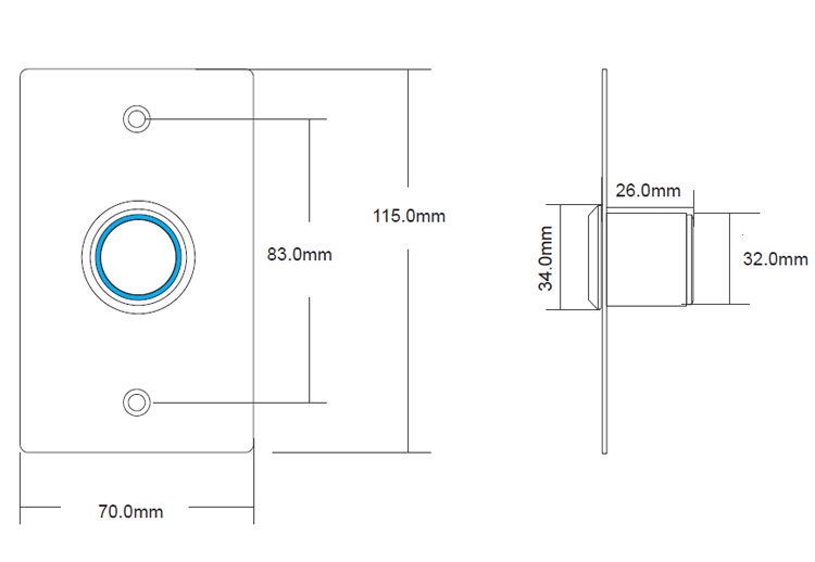  door release keyless switch system