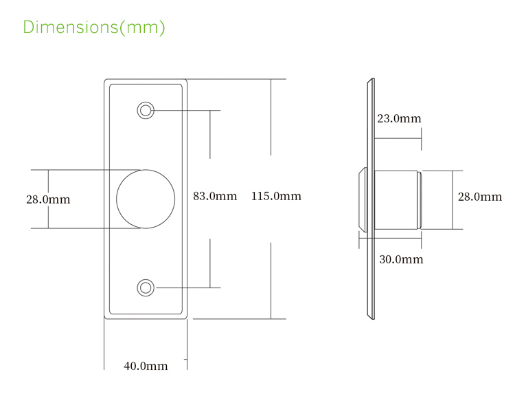 Touchless Sensor Exit Button