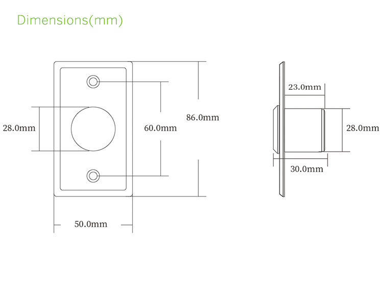 No Touch Exit Switch Button No Touch Exit Switch Button
